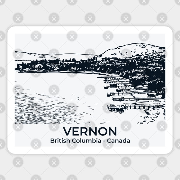 Vernon - British Columbia Magnet by Lakeric